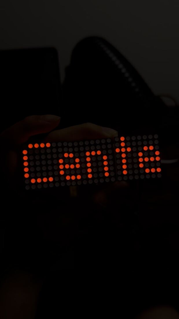 Early LED display experiment