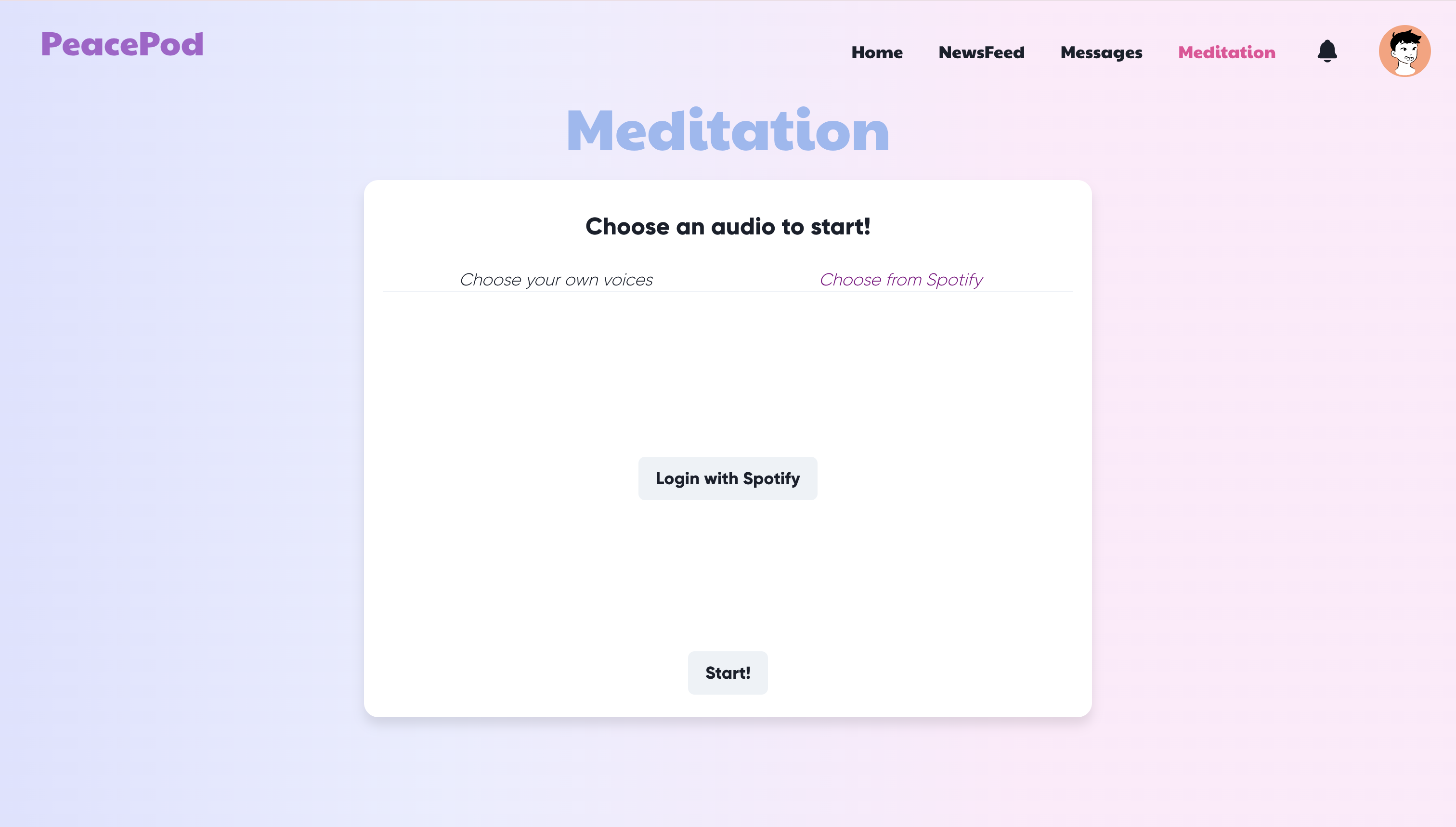 Connecting Spotify to PeacePod